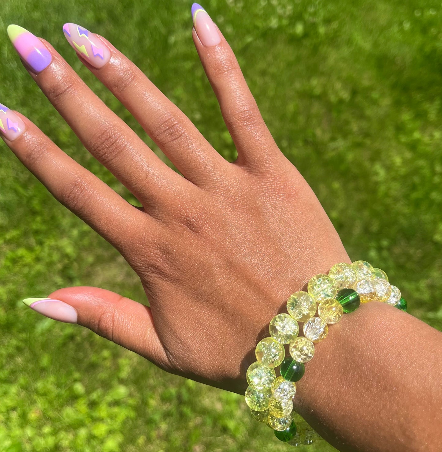 Flourishing Lime Light Bracelet Duo